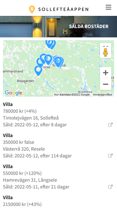 Sollefteå-Appen Screenshot