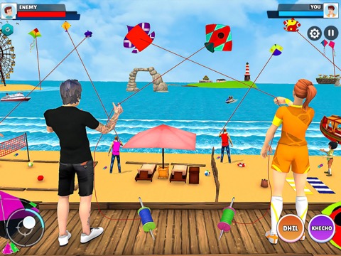 カイトファイティング 3D: ピパコンバット凧揚げゲームのおすすめ画像2
