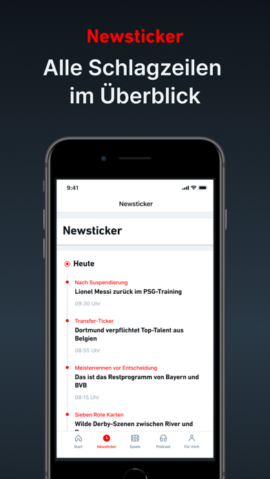 Sportbuzzer - Fussball News Screenshot