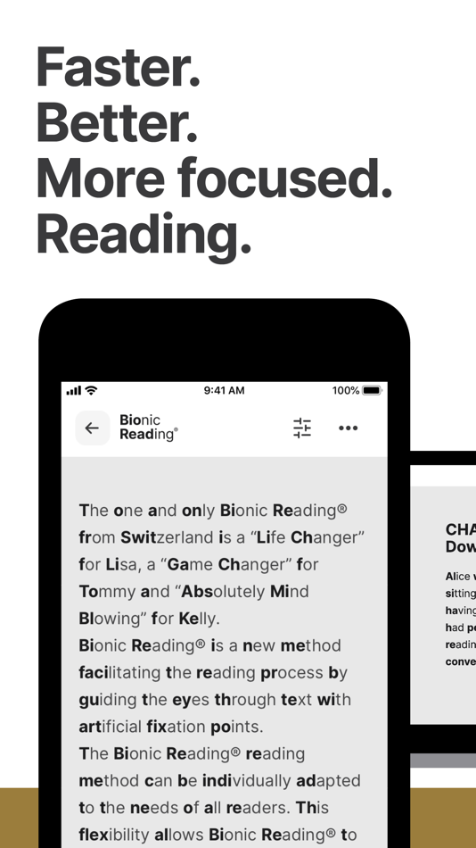 #1. Bionic Reading® (iOS) 由: Bionic Reading AG