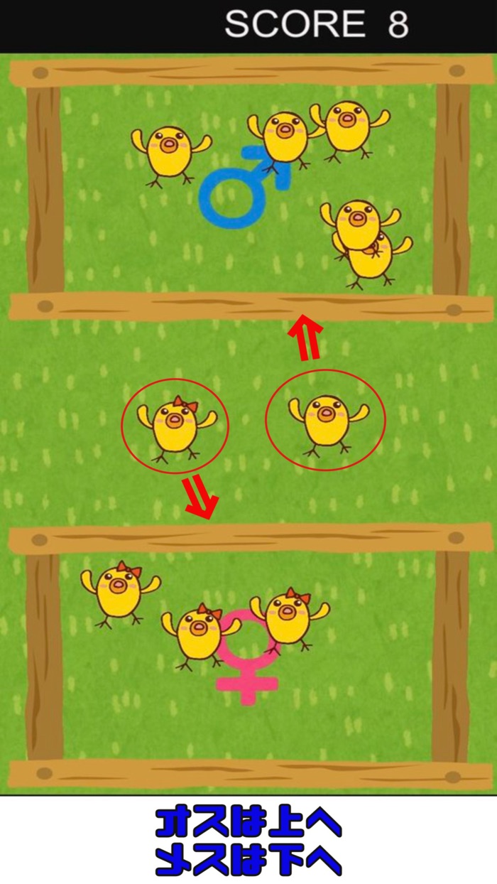 Work game chick sorting