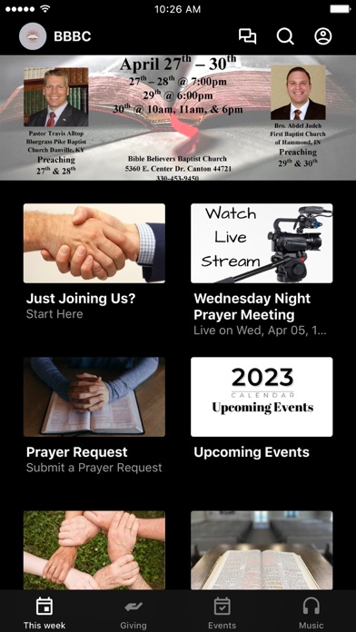 Bible Believers Baptist Church Screenshot