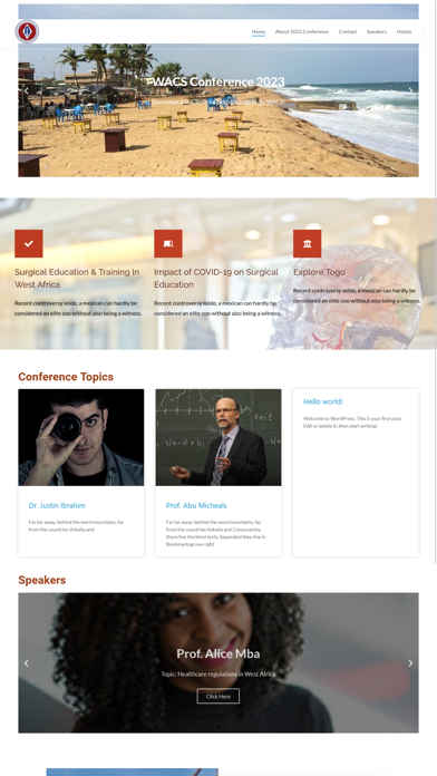 WACS2023 Conference Screenshot