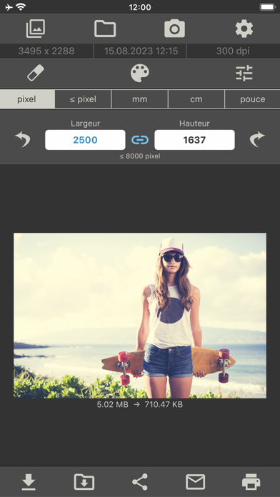 Screenshot #1 pour Taille de l'image PRO