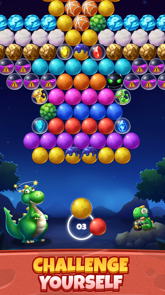 #3. Bubble Shooter Primitive Eggs (iOS) 由: Tekifun LTD