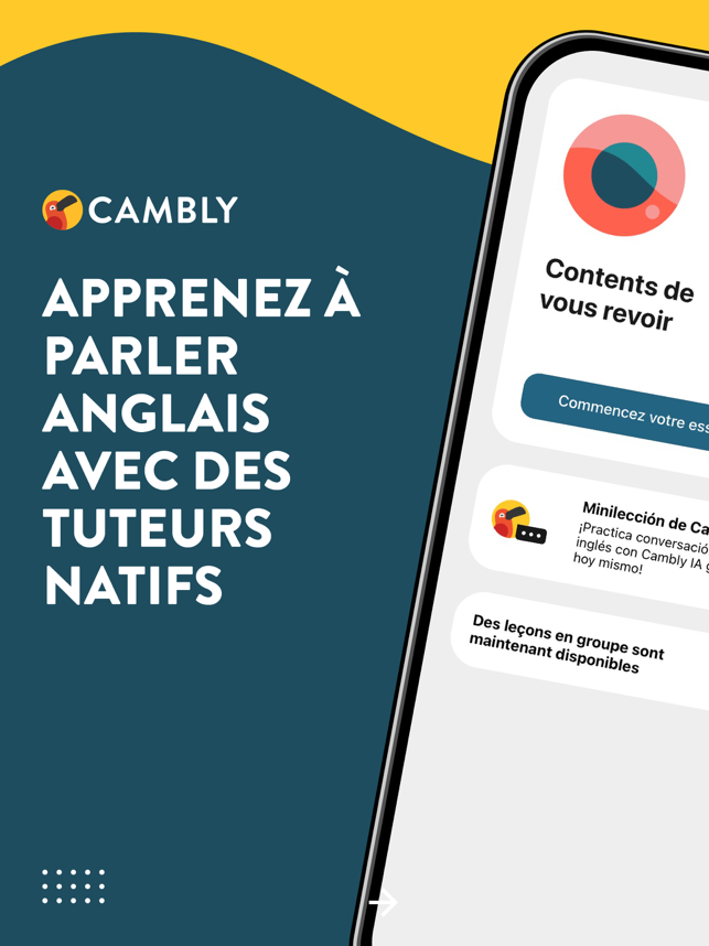 ‎Cambly - Pratiquez l'anglais Capture d'écran