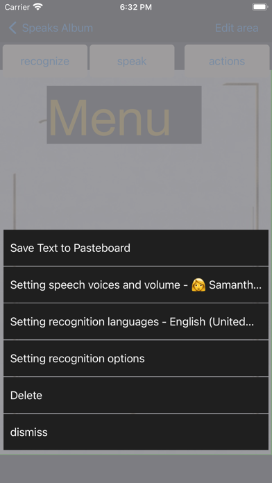 Speaks Album Screenshot