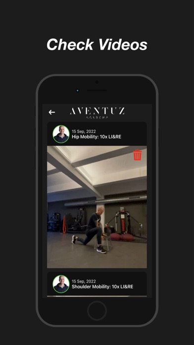Aventuz Academy - Client Screenshot