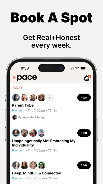 Pace: Online talk groups