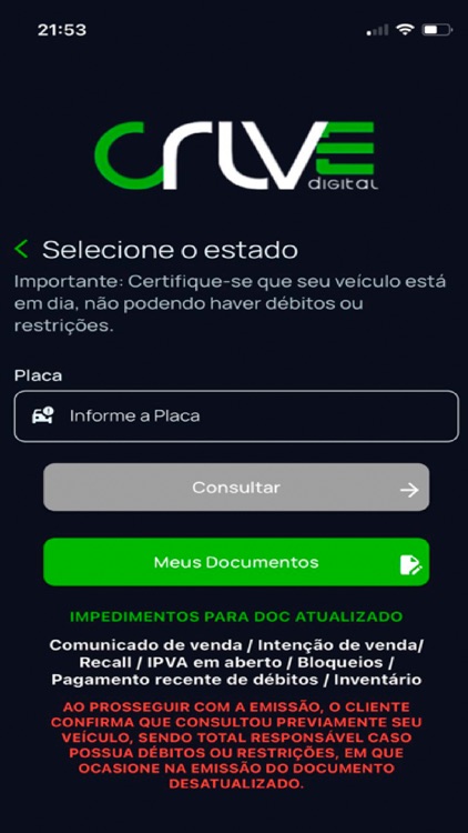 Crlv-e digital doc pela placa screenshot-7