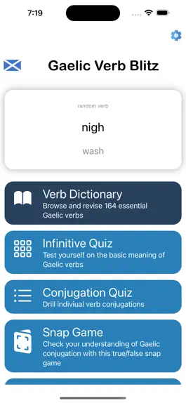 Game screenshot Scottish Gaelic Verb Blitz mod apk