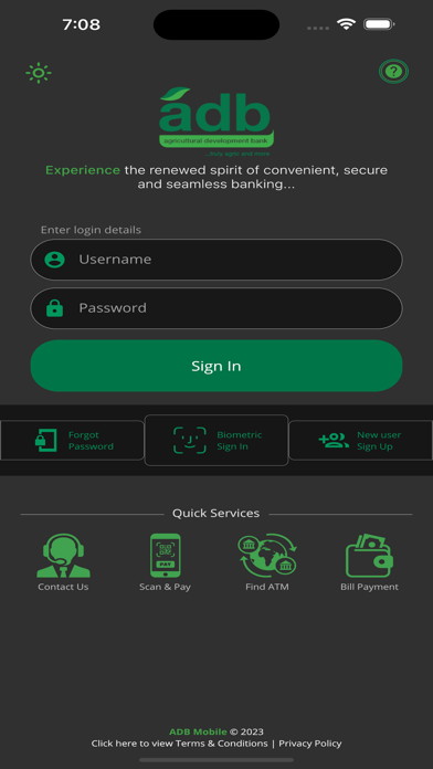 adb Mobile Banking Screenshot