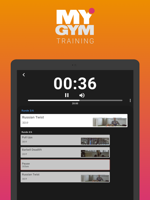 Screenshot #5 pour MYGYM Training AT