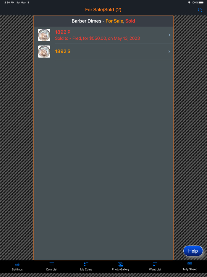 Barber Dime Collection