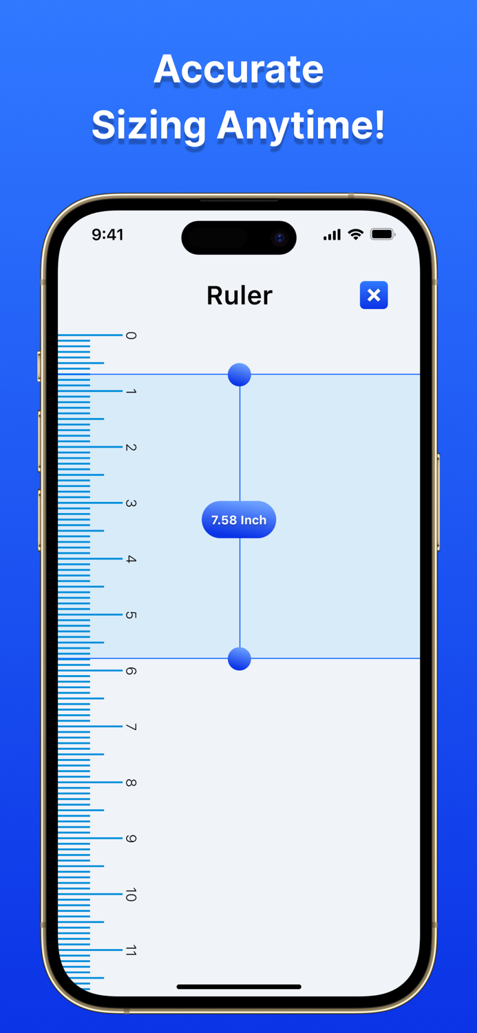 Ring Sizer AR Ruler and Table