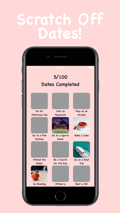 Screenshot 1 of 100 Dates App