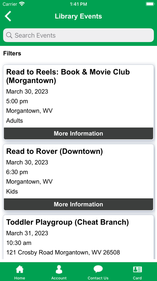 #3. Morgantown Public Library (iOS) Podle: Capira Technologies