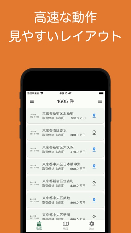 土地相場検索マップ-ハザードマップとかさねて