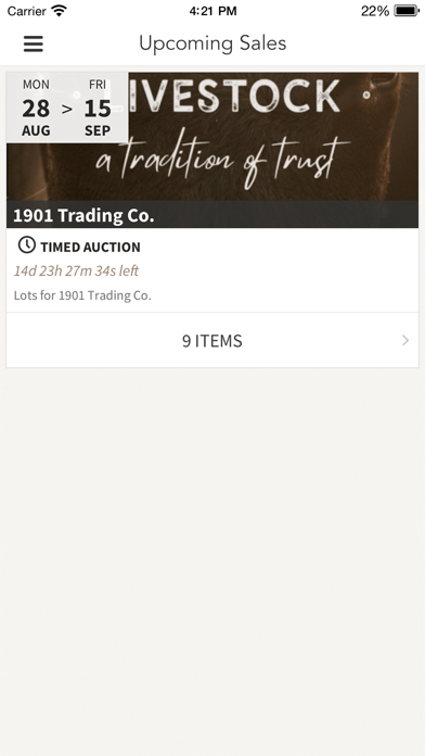 Bid 1901 Screenshot 1 - AppWisp.com Bid 1901 Screenshot 1 - AppWisp.com