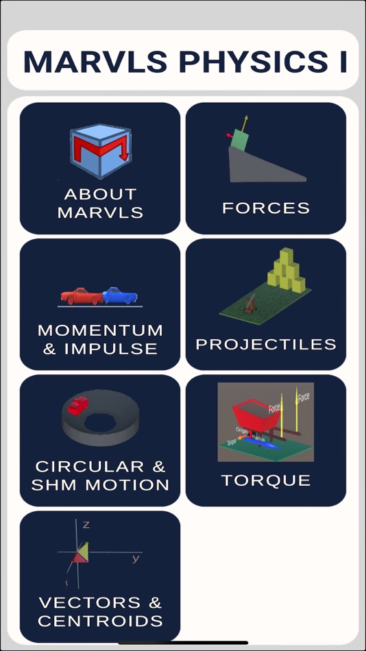 #1. MARVLS: Physics I Mechanics (iOS) 由: Michele McColgan