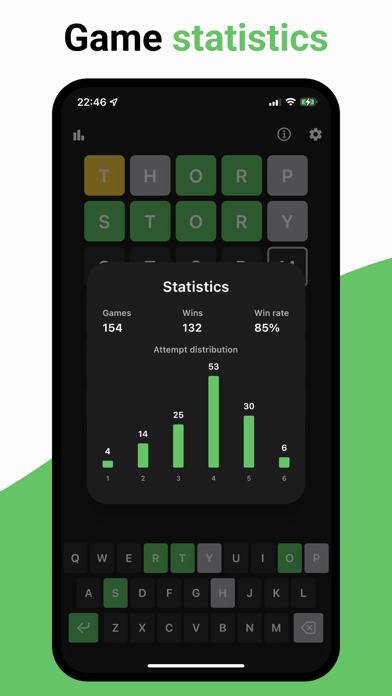 Worg - Word guessing game Screenshot 2 - AppWisp.com Worg - Word guessing game Screenshot 2 - AppWisp.com