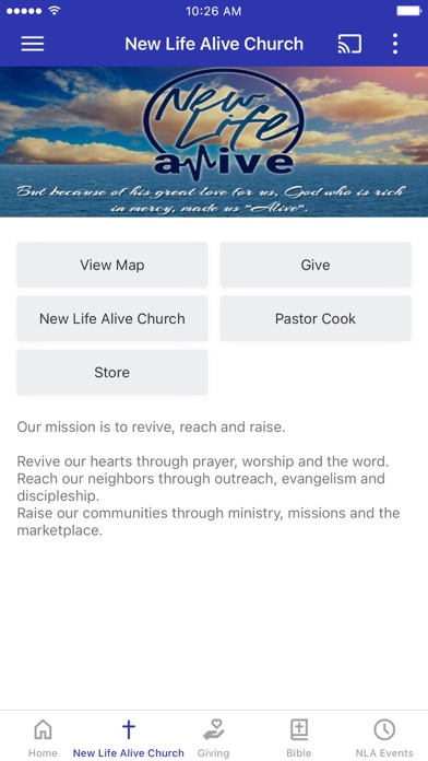 New Life Alive Church Screenshot
