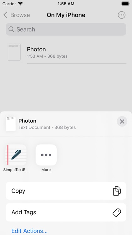 STE: Simple Text Editor