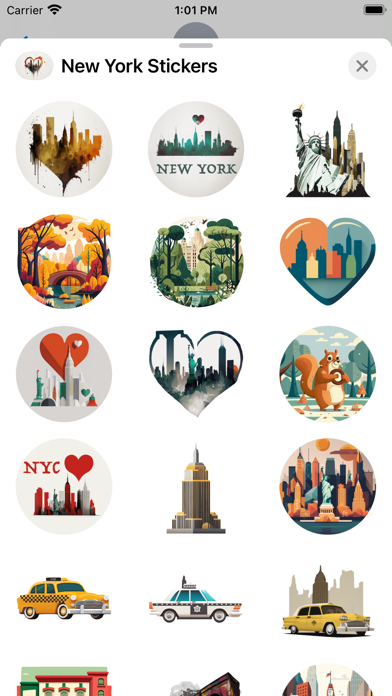 Screenshot #1 pour New York Stickers