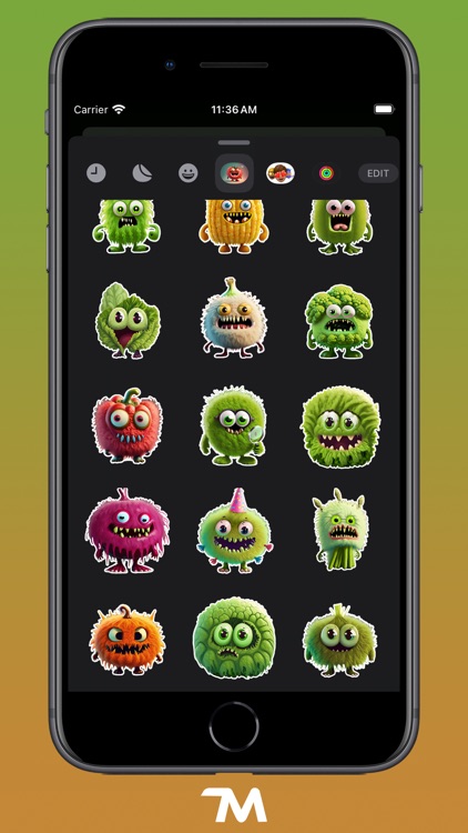 Monster Veggies Stickers