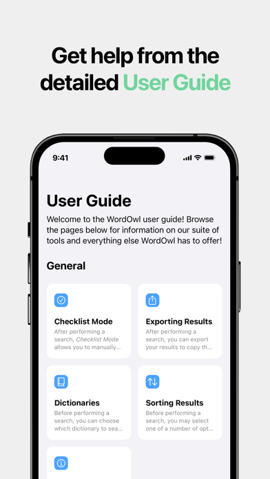 WordOwl: The Word Finder Screenshot