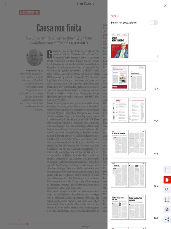 Herder Korrespondenz iPad app afbeelding 5