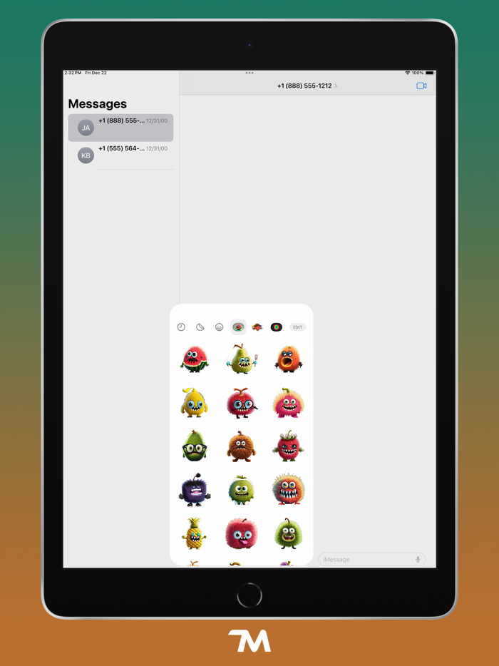 Monster Fruits Stickers