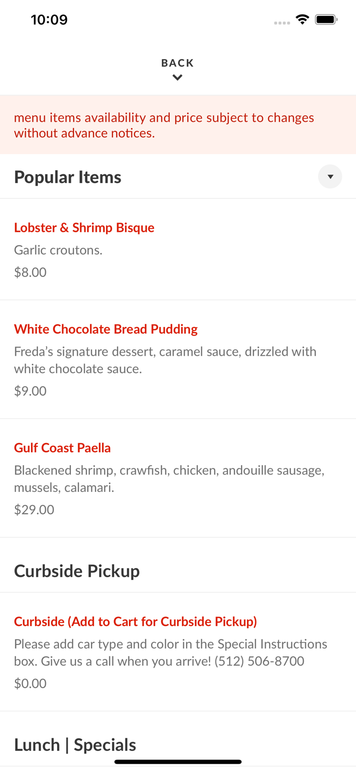 Fredas Seafood Grille