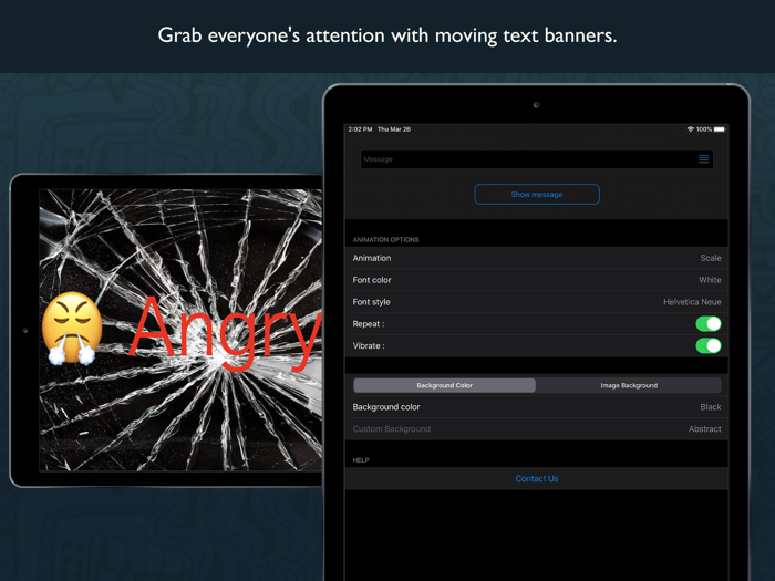 TEXT Animation Banner