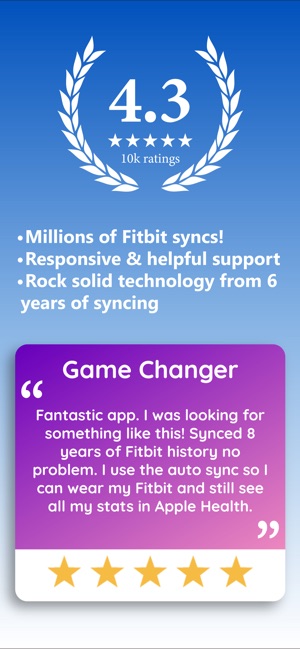 Fitbit to Apple Health Sync on the App Store