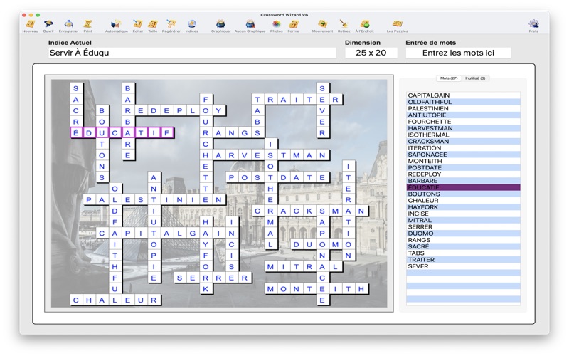 Screenshot #1 pour Crossword Wizard V6