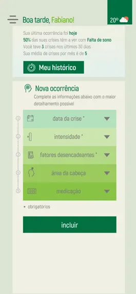 Game screenshot Diário Cefaleia mod apk