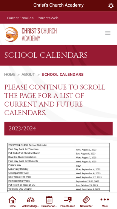 Christ's Church Academy Screenshot