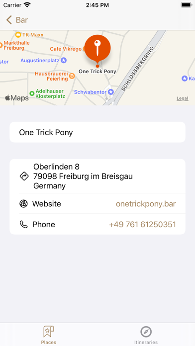 Trip Planer Travelos Screenshot