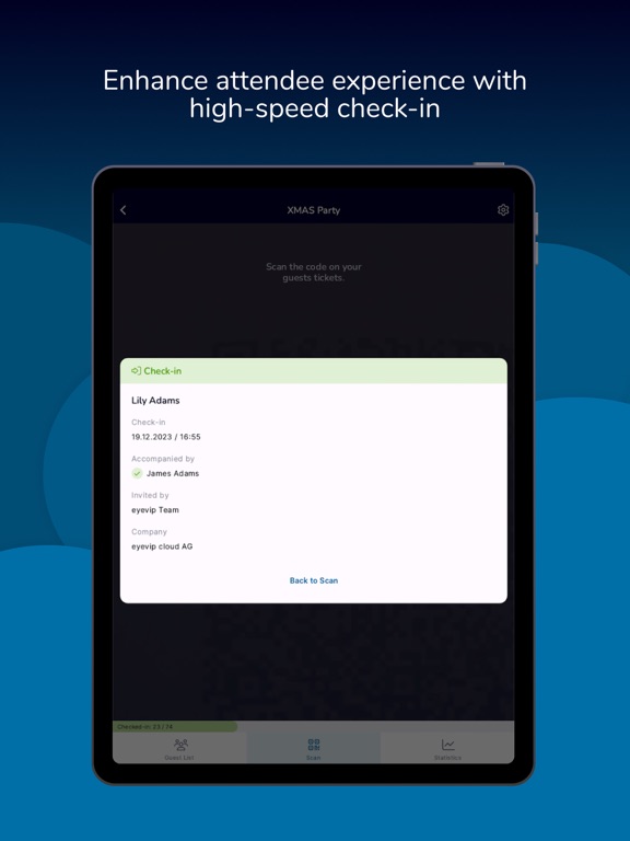 Screenshot #4 pour eyevip Check-In+