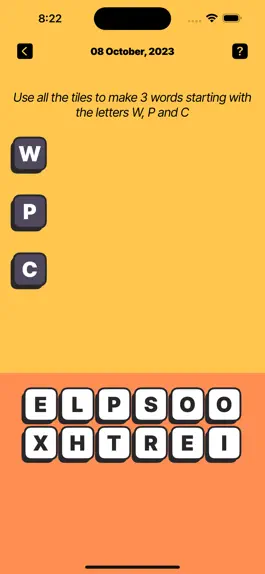 Game screenshot 3 Words by John Passfield apk