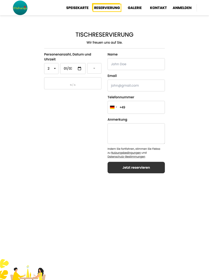 Restaurant Maharaja Roth