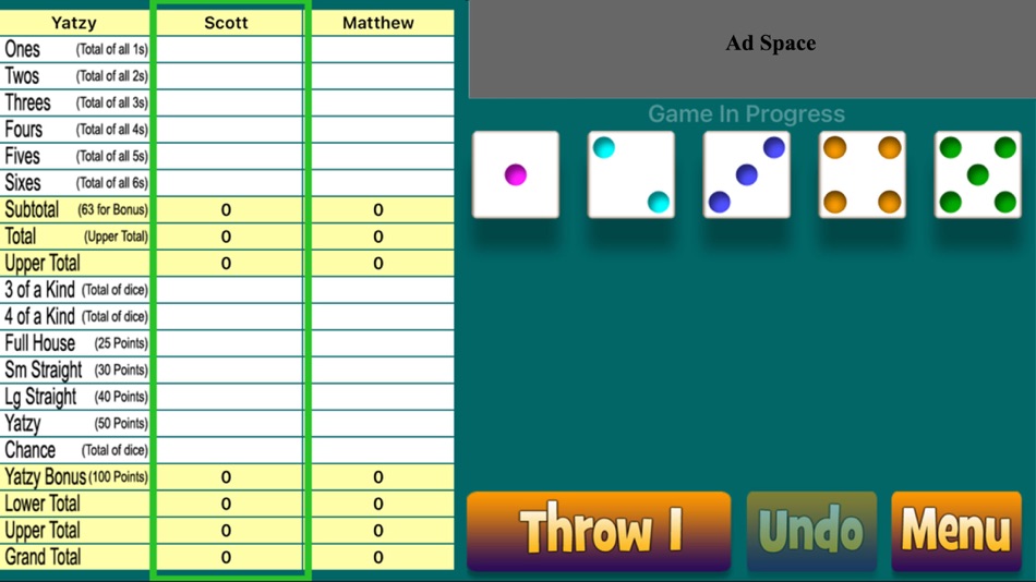 #2. Original Yatzy (iOS) 由: Scott Slocum