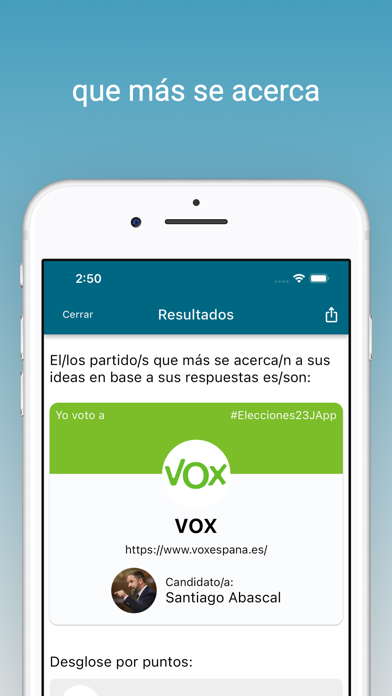 Elecciones 23J Screenshot