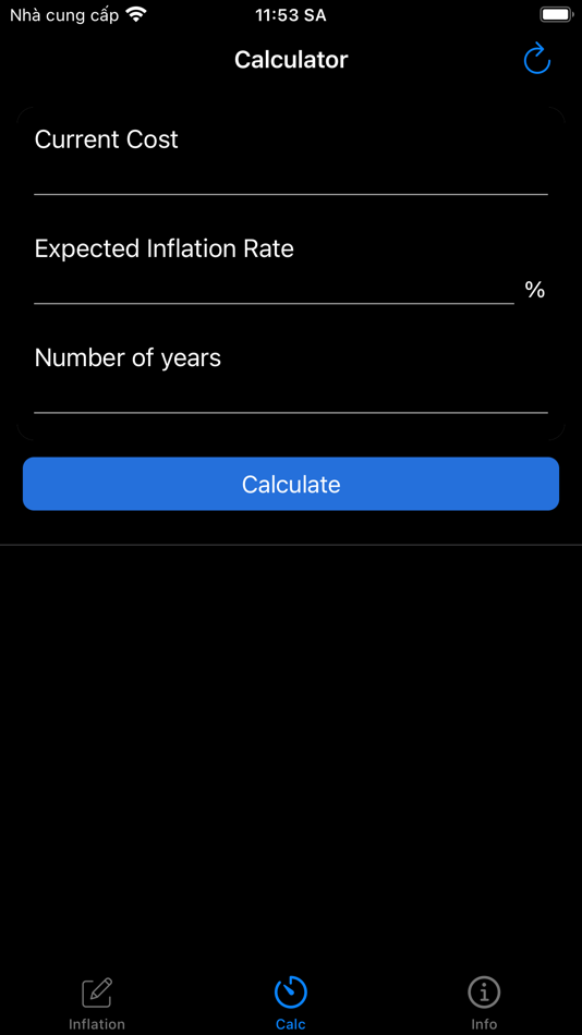 #3. Inflation Calculator - Calc (iOS) By: Phan Nhat Đang
