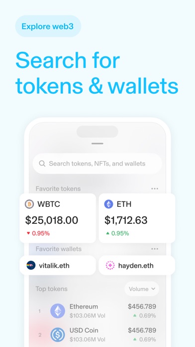 Uniswap: Crypto & NFT Wallet Screenshot