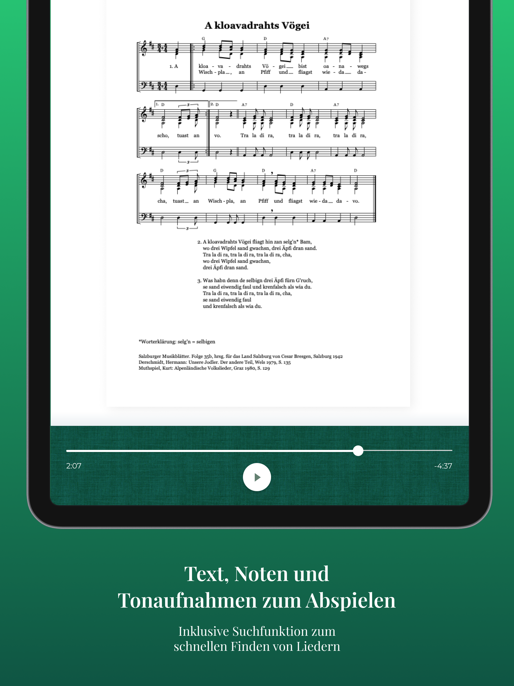 Lieder- und Jodlerschatztruhe screenshot 6