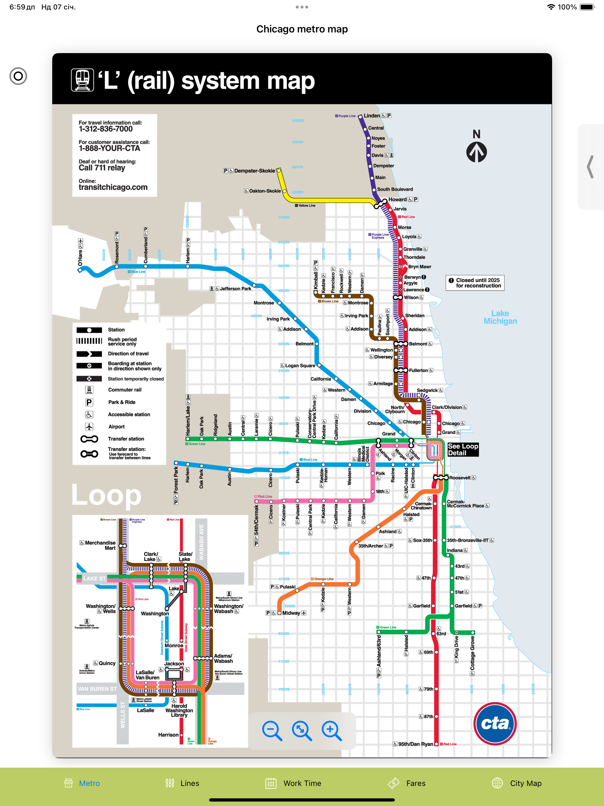 Chicago Subway map