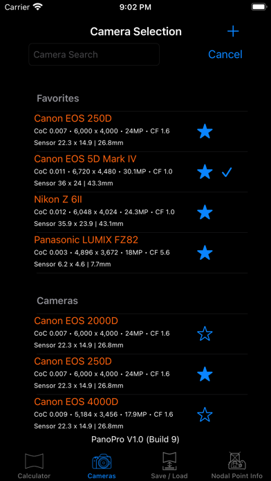 Panorama Calculator Pro Screenshot