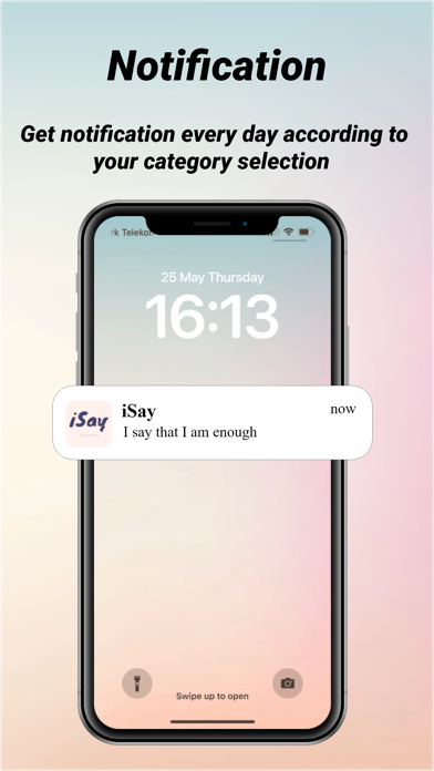iSay - Daily Affirmations Screenshot